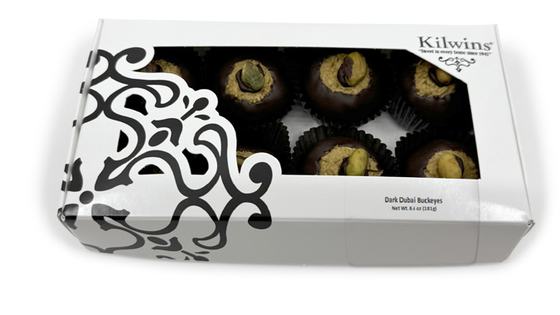 Dark Chocolate Dubai Buckeye Window Box — Kilwins